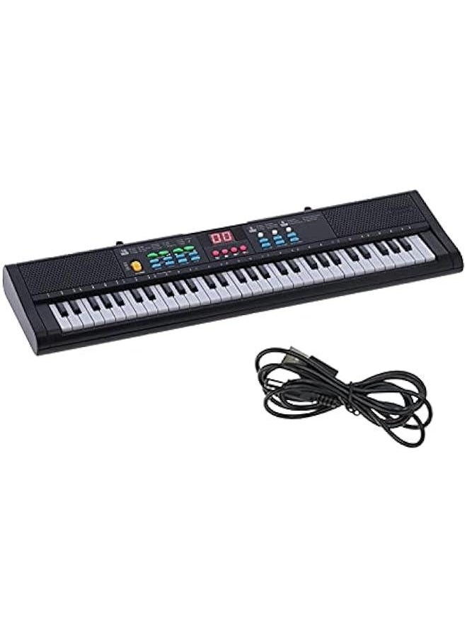 Generic 61 Keys Electric Digital Keyboard Piano Instrument, Multifunctional with Microphone, for Beginners and Music Enthusiasts  - Image 4