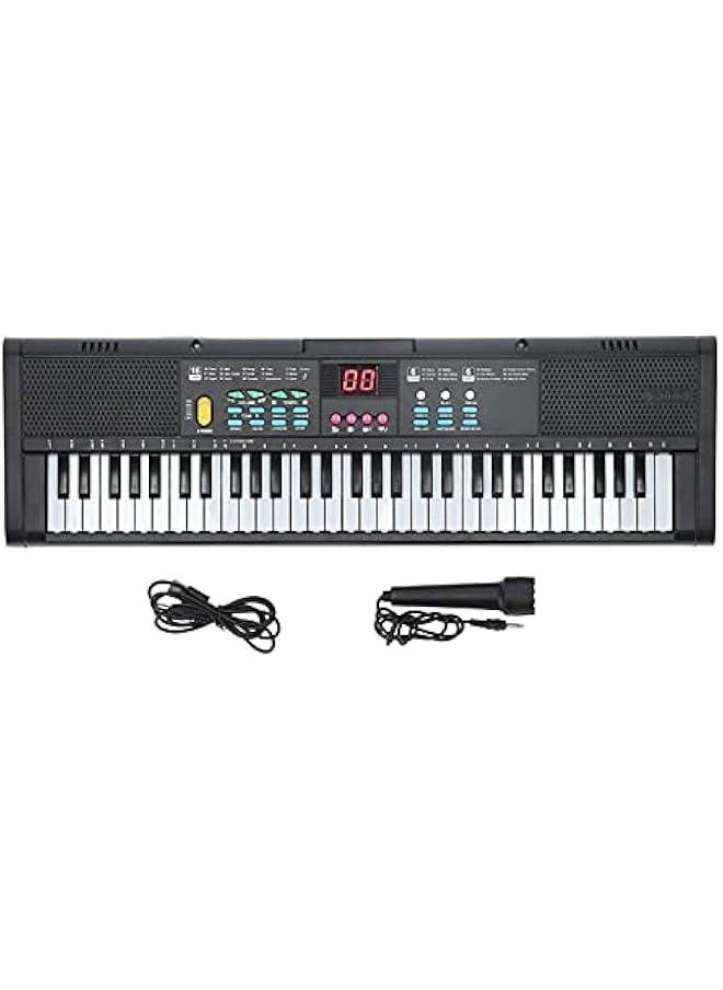 Generic - 61 Keys Electric Digital Keyboard Piano Instrument, Multifunctional with Microphone, for Beginners and Music Enthusiasts - Image 1