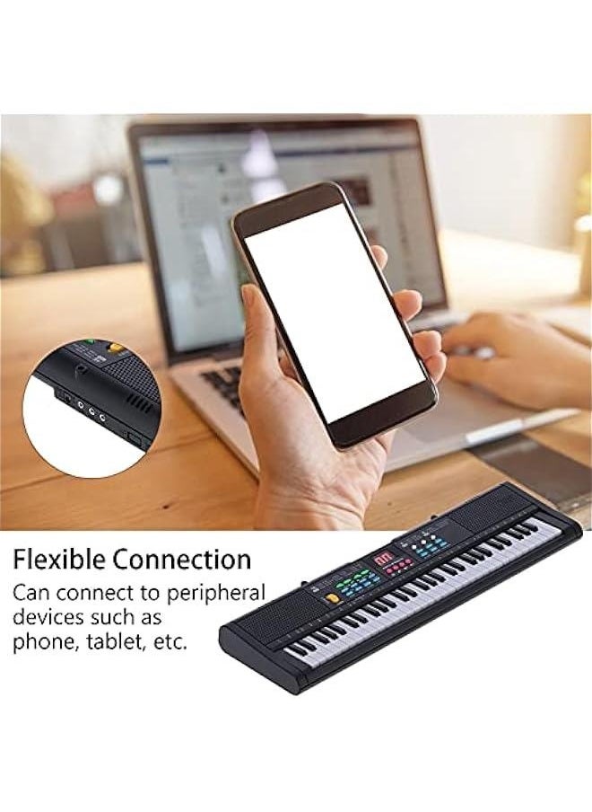 Generic 61 Keys Electric Digital Keyboard Piano Instrument, Multifunctional with Microphone, for Beginners and Music Enthusiasts  - Image 5