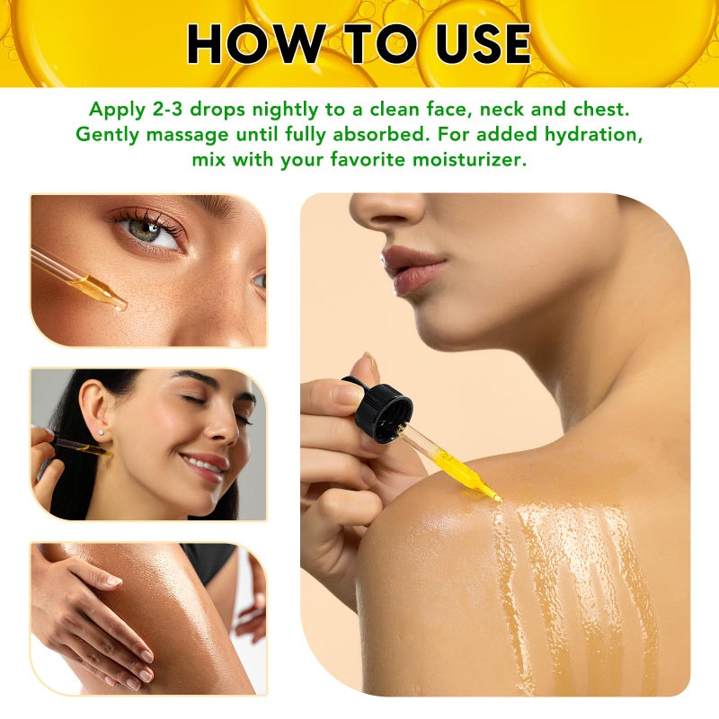 ELBBUB Premium Vitamin E Oil - Ultra Concentrated - Moisturizes, Improves Appearance of Scars & Stretch Marks, Skin Hydration - for Face, Body, Hair, and Nails - Image 4