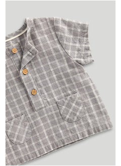 mothercare Checked Top and Shorts Set  - Image 3