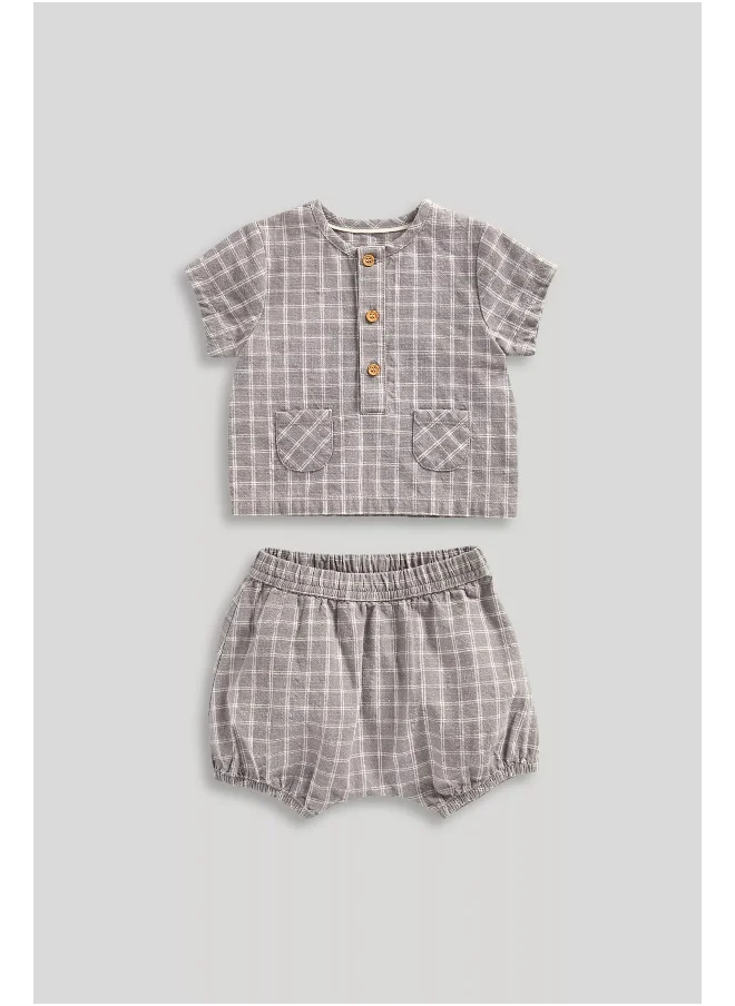 مذركير Checked Top and Shorts Set