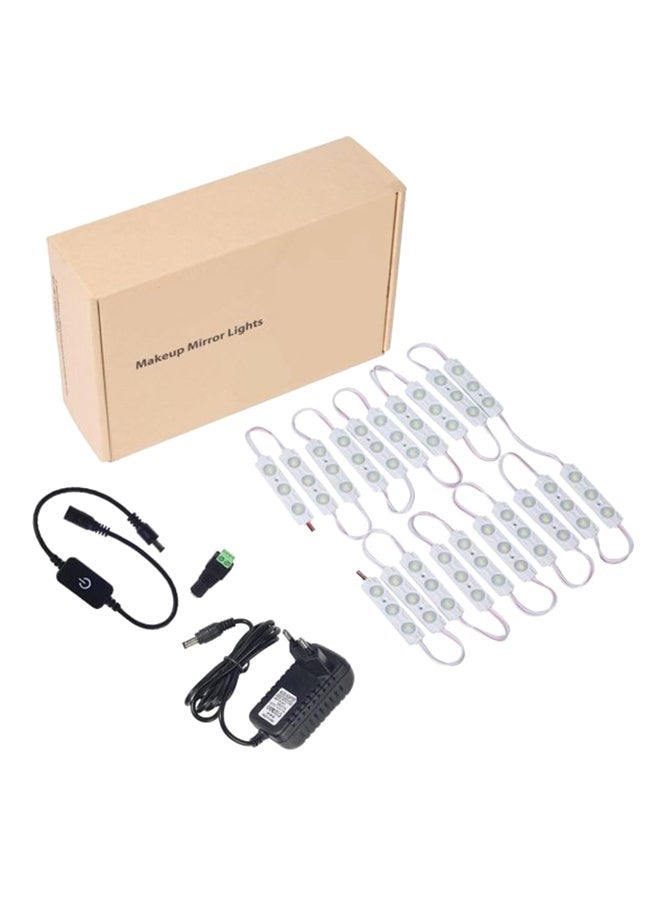 NIBEMINENT Diy Hollywood Style LED Mirror Light Kit White 8x9centimeter - Image 1