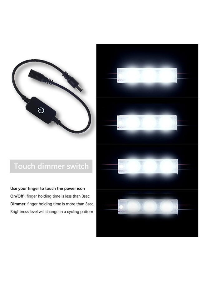 NIBEMINENT Diy Hollywood Style LED Mirror Light Kit White 8x9centimeter - Image 3