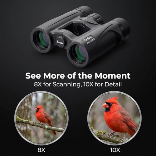 Kenko 10x26 Binoculars SG EX OP WP - High Power Compact Binoculars from Trusted Japanese Brand, Waterproof for Wildlife Viewing & Travel - Portable One-Hand Focus 012222 - Image 3