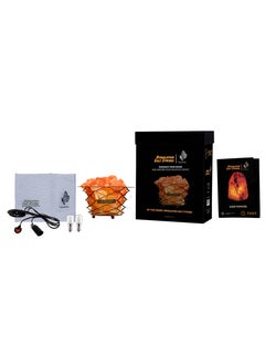 GEOHONEY Geohoney - Himalayan Salt Lamp with Cross Iron Bars  - Image 5