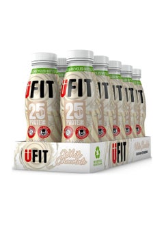UFIT High Protein RTD Shake, No Added Sugar, Low Fat, White Chocolate Flavour Ready to Drink, 10 x 330 ml
