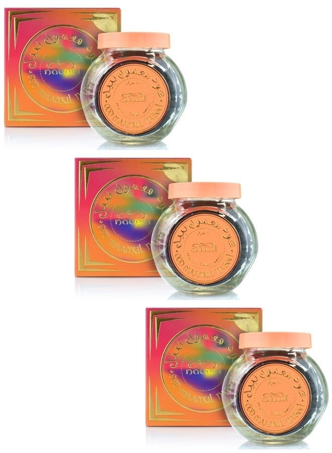 Nabeel 3 Pcs Nabeel Oudh Maamul Luxury Arabic Incense 40GM Premium Long-Lasting Bukhoor for Home Fragrance Relaxation and Special Occasions - Image 1