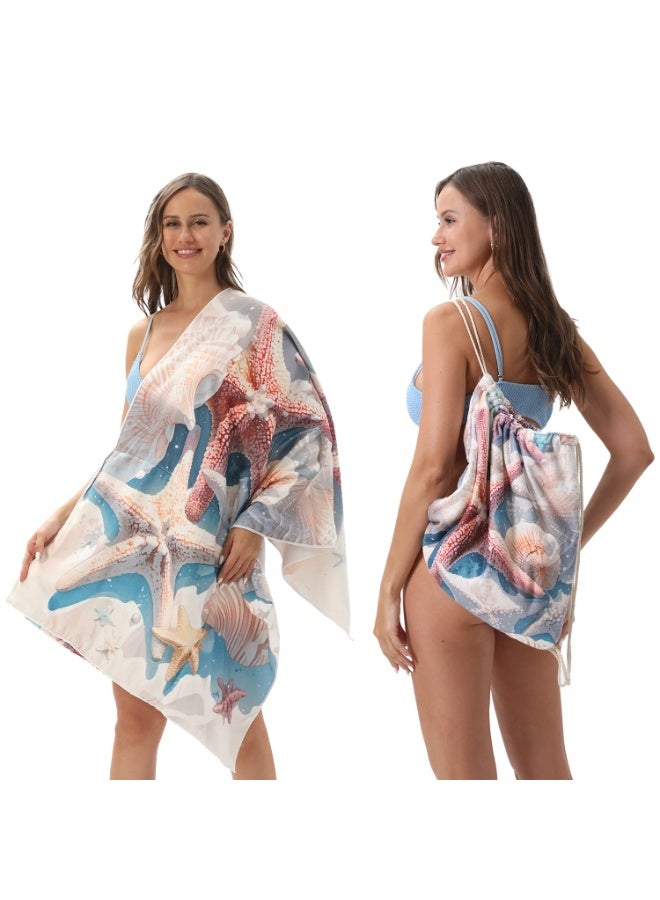 general Beach Towel, Super Absorbent, Quick Dry, Sand Free, Compact & Lightweight, 100% Recycled Materials, Includes bag - Large (140x70cm)