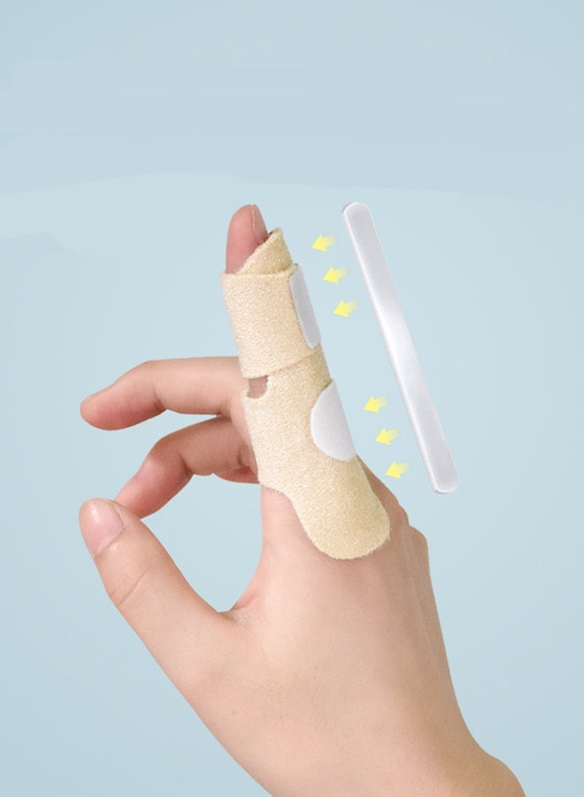 سيستار مثبت الأصابع، جبيرة، دعامة، دعامة تثبيت الكسر، جبيرة، غلاف إصبع لحماية إصابة المفصل المنحني (مقاس للبالغين) - Image 1