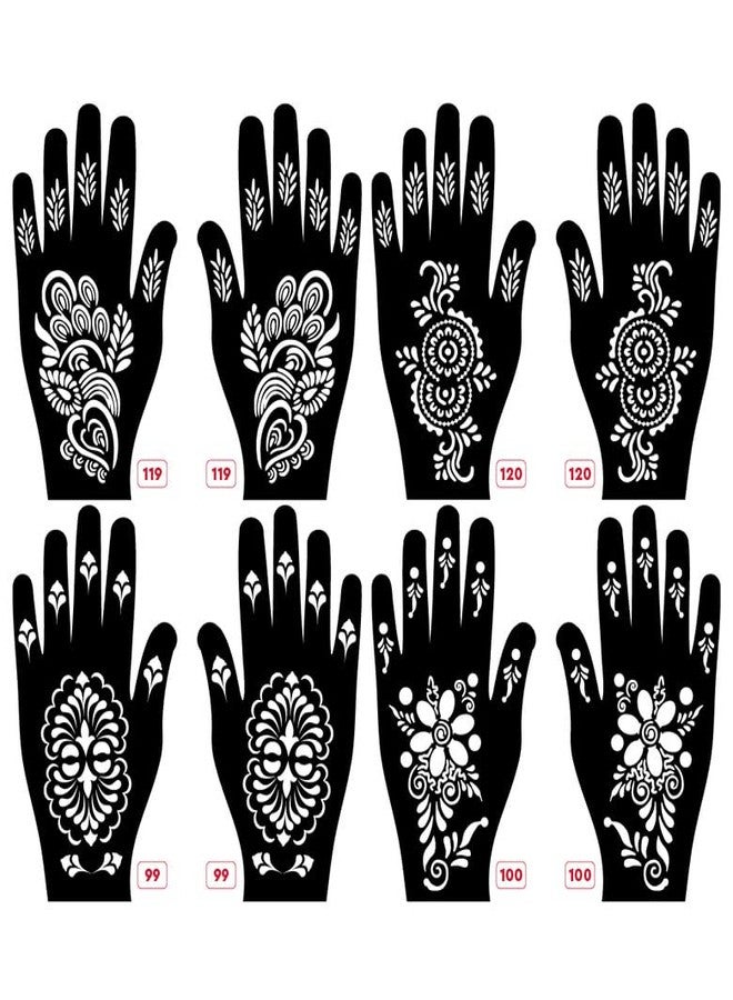Apcute Mehandi design stencils Latest Mehandi Design Stencils for Girls, womens, kids, unisex Design NO - Apcute-New-119-120-99-100 - Image 1
