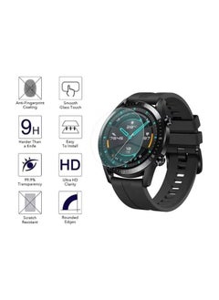 PROMASS Tempered Glass Screen Protector For Huawei Watch GT 2 46mm Black/Clear  - Image 2