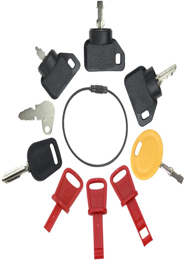 MANUTEX Snow Blower Keys Lawn Mower Keys 9 Pcs for Cub Cadet MTD Honda John Deere Husqvarna Toro Briggs & Stratton Tecumseh Snapper Scag Craftsman Kubota Troy-Bilt Craftsman Murray Indak Dixie Chopper Snoopy - Image 1
