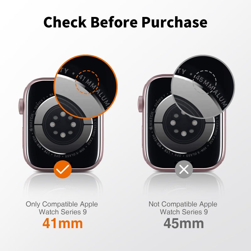 LK 6 Pack Apple Watch Series 9 Series 8 Series 7 41mm Screen Protector, [Self-Healing] TPU Film, Anti-Scratch, Ultra-Thin Screen Protector Designed for iWatch 9/8 / 7 41mm, Clear - Image 2