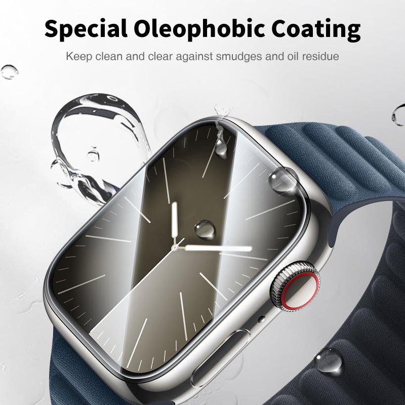 LK 6 Pack Apple Watch Series 9 Series 8 Series 7 41mm Screen Protector, [Self-Healing] TPU Film, Anti-Scratch, Ultra-Thin Screen Protector Designed for iWatch 9/8 / 7 41mm, Clear - Image 4