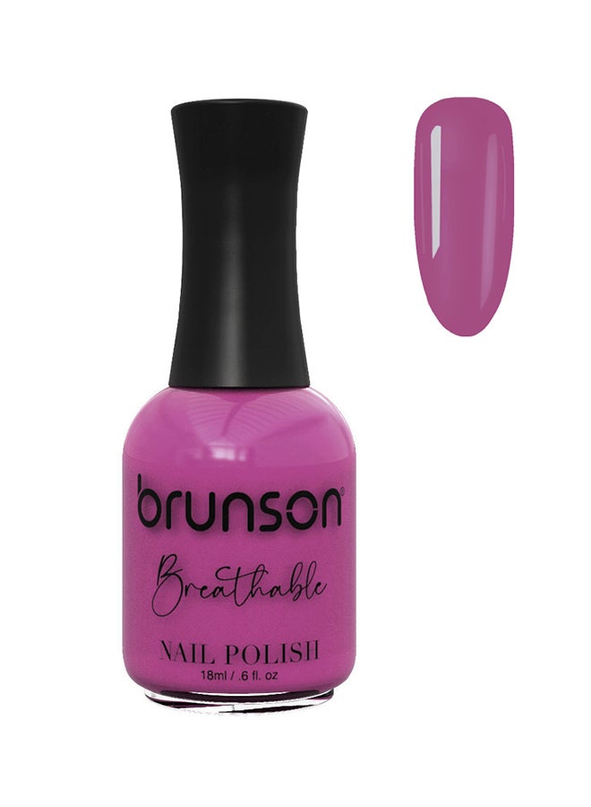 brunson Breathable Nail Polish Halal nail polish Wudu friendly Quick-Dry Vegan long lasting but easy peel off   18ml BH074