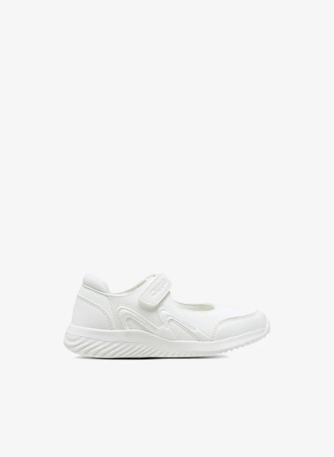Kappa Girls' Panelled Mary Jane School Shoes with Hook and Loop Closure