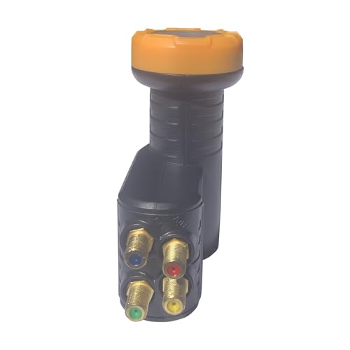 YIYIMIMO Universal Quattro FTA KU Band LNB LNBF 0.1dB Design for Multiswitch Wth Gold-Plated Contacts LTE Filter Get Best Satellite Reception Linear Satellite Dish 4 Port 3D 4K (for Mulitiswitch) - Image 3