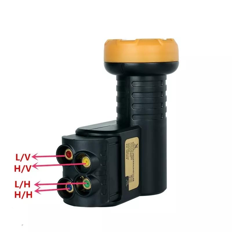 YIYIMIMO Universal Quattro FTA KU Band LNB LNBF 0.1dB Design for Multiswitch Wth Gold-Plated Contacts LTE Filter Get Best Satellite Reception Linear Satellite Dish 4 Port 3D 4K (for Mulitiswitch) - Image 2