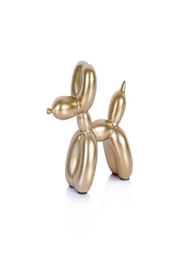 XIAOMAGG Balloon Dog Statue,Home Decor Modern Art Funky Statues for Coffee Table and Kitchen Figurines Living Room Trendy Color Scheme Room Decor Aesthetic (Gold, 3.9 * 3.9 * 1.5 inch) - Image 1
