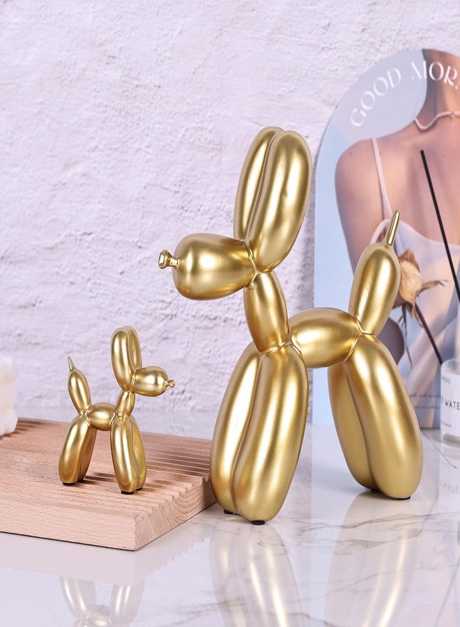 XIAOMAGG Balloon Dog Statue,Home Decor Modern Art Funky Statues for Coffee Table and Kitchen Figurines Living Room Trendy Color Scheme Room Decor Aesthetic (Gold, 3.9 * 3.9 * 1.5 inch) - Image 3