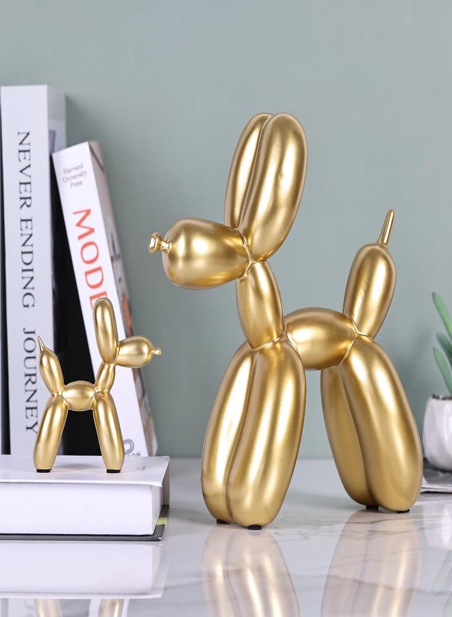 XIAOMAGG Balloon Dog Statue,Home Decor Modern Art Funky Statues for Coffee Table and Kitchen Figurines Living Room Trendy Color Scheme Room Decor Aesthetic (Gold, 3.9 * 3.9 * 1.5 inch) - Image 5