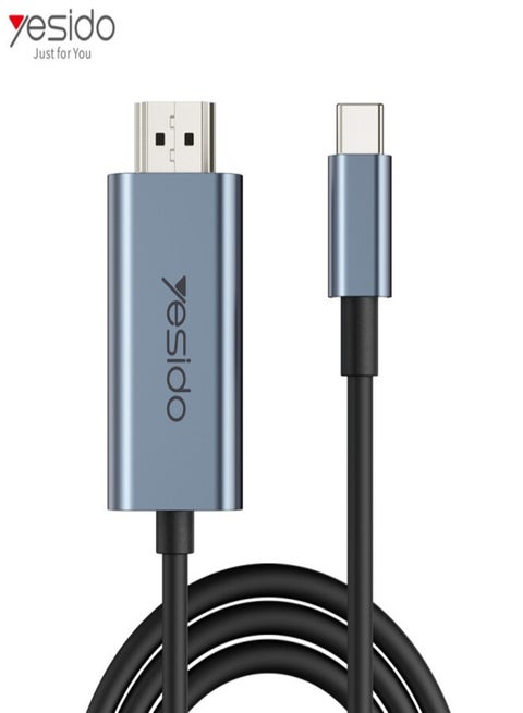 وصل حديثًا كابل محول فيديو عالي الدقة 4K 60Hz من USB Type C إلى HDMI HM10 من Yesido
