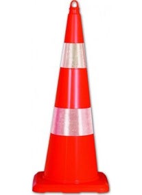 Avr 90 cm Unbreakable Traffic Cone (Double Reflective) UT 5008 