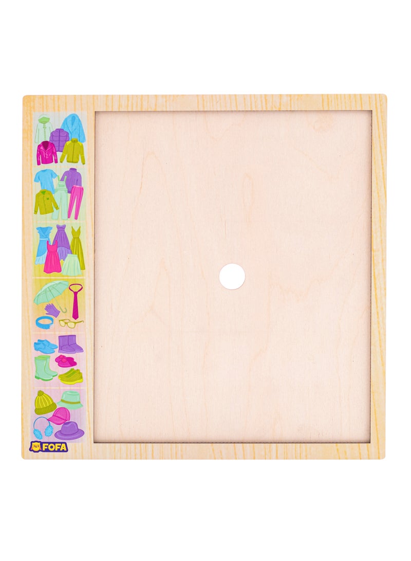 FOFA FOFA Wooden Educational board - Association - Clothes Toy For Kids - Image 2