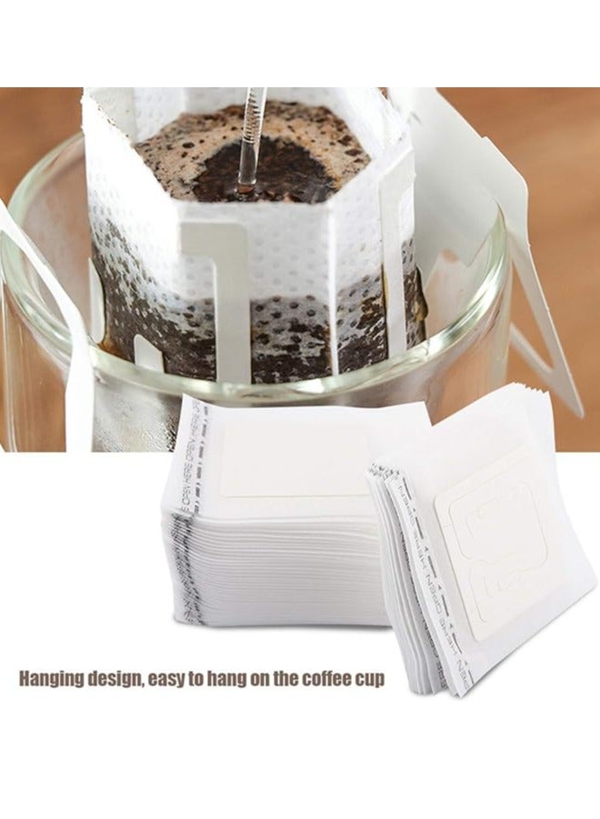 RANK 50Pcs Portable Coffee Filter Paper Bag with Hanging Ear Design, Disposable Drip Coffee Filter Paper Bag Single Serve ,Pour Over Coffee Filter Compatible with A Wide Variety of Coffee Cups  - Image 5