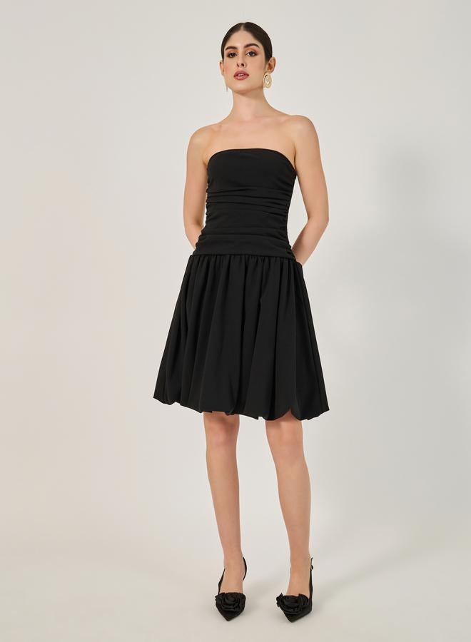 Styli Strapless Fit-and-Flare Dress - Image 2