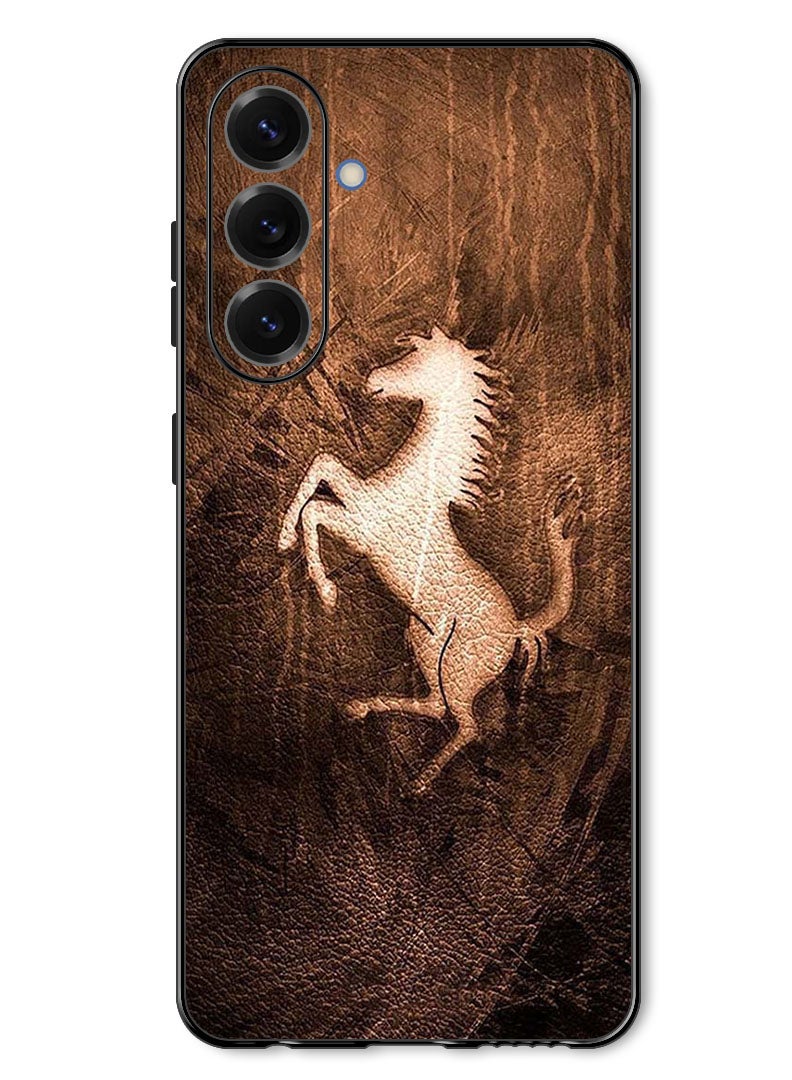 Theodor Case Compatible with Samsung Galaxy A57 Protection Shockproof Bumper Cover Leather Horse - Image 1