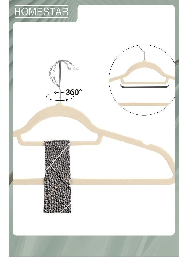 HOMESTAR 30 Pack Velvet Suit Hangers Ultra Thin Space Saving 360 Degree Swivel Hook Strong and Durable Clothes Hangers Hold Up to 10 Lbs, for Coats, Jackets, Pants, Dress Clothes One Size - Image 3