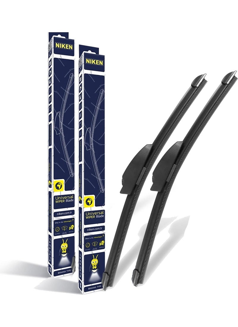 Siegen Niken Banana Wiper Set Compatible with Toyota Rav4 2005-2012  - Image 1