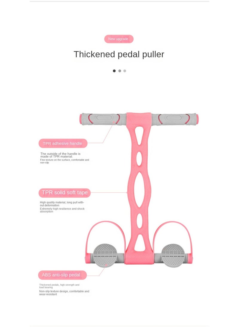 Generic Multifunction Tension Rope, 6-Tube Elastic Yoga Pedal Puller Resistance Band, Natural Latex Rope Fitness Equipment, for Abdomen/Waist/Arm/Leg Stretching Slimming Training  - Image 2
