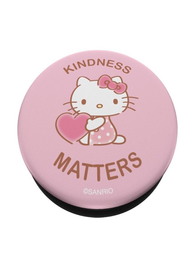 Hello Kitty Pink Heart Cute Kindness Matters PopSockets Adhesive PopGrip - Image 2