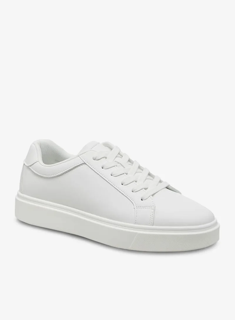 LBL by Shoexpress Men's Solid Ankle Sneakers with Lace-Up Closure