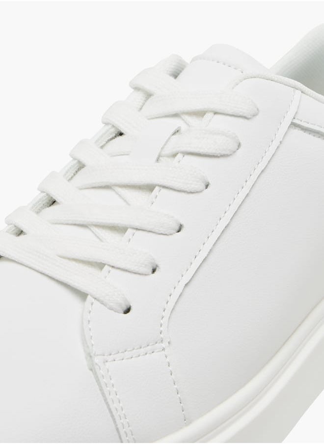 LBL by Shoexpress Men's Solid Ankle Sneakers with Lace-Up Closure  - Image 4