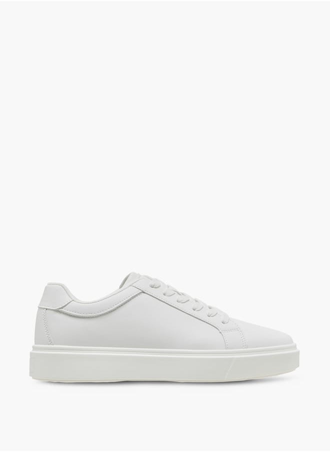 LBL by Shoexpress Men's Solid Ankle Sneakers with Lace-Up Closure  - Image 3