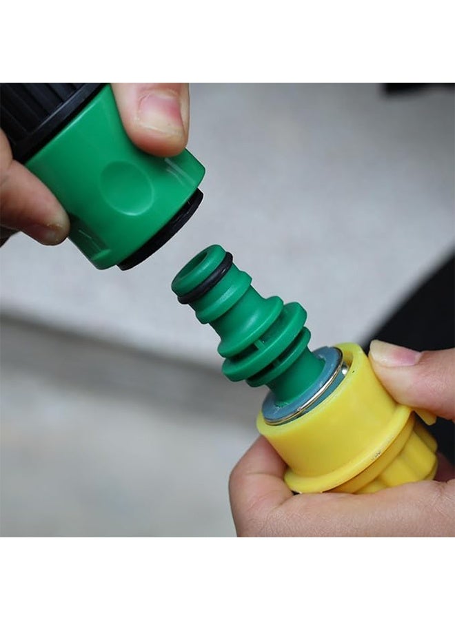 5pcs Double Male Hose connectors, Leak-Proof Hose Pipe Connectors, Durability Double Male Hose End Tap Connectors for Garden Irrigation & Lawn Garden Hose Tap - Image 3