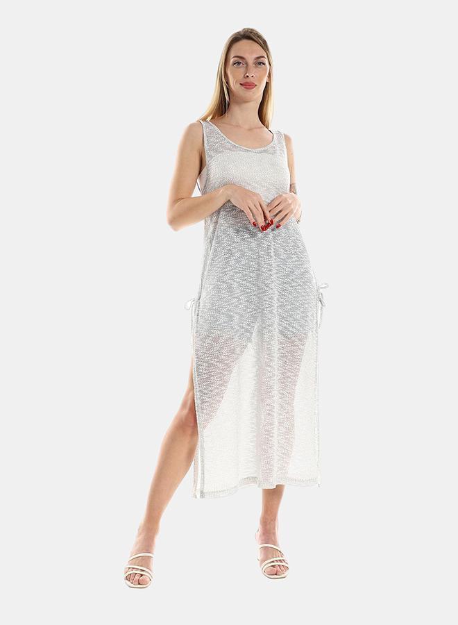 kady Jamila Women Knitted Cap Sleeves Long Casual Dress ,shane-XXL - Image 1