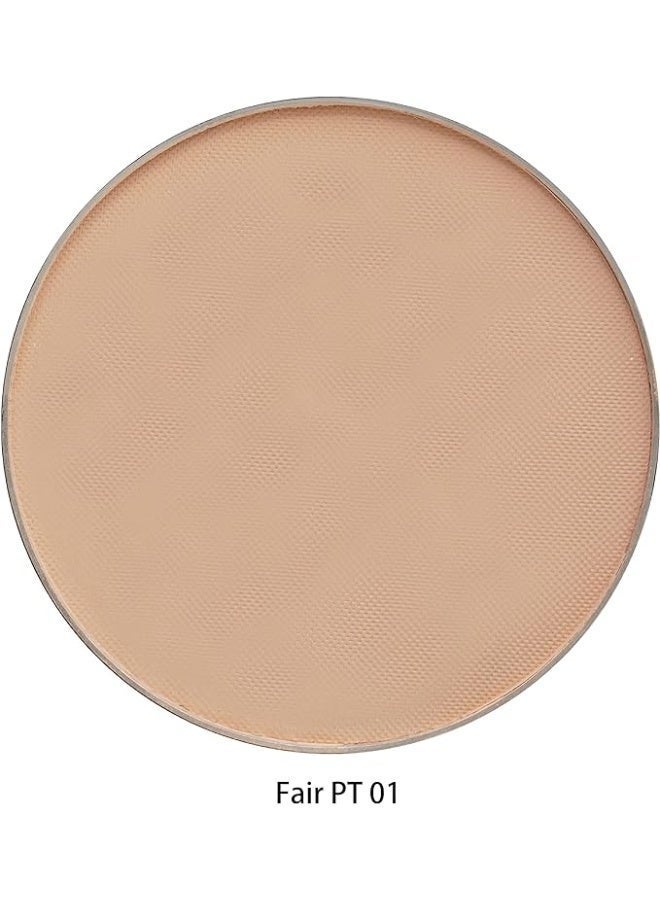 FAMIUK Pro Touch Pressed Powder Foundation PT 01 | Oil Absorbing Compact | Natural Matte Finish | SPF 15 | Long Lasting Wear | All Skin Types - Image 2
