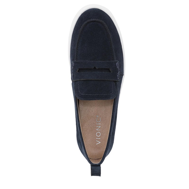 Vionic Womens Uptown Loafer Dark Blue Suede 7.5 M - Image 5