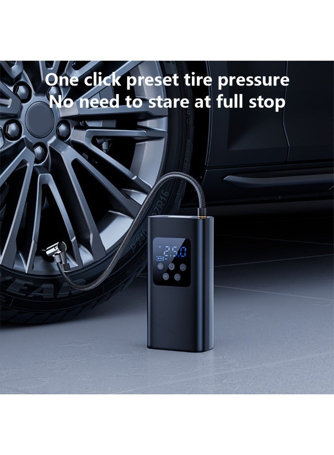 Air Compressor Tire Inflator Car Portable 150 PSI Fast Inflation with LCD [Wireless Strong Power] Electric Tire Pump for Car Tires Suitable for Car Bicycle Motorcycle Ball - Image 2