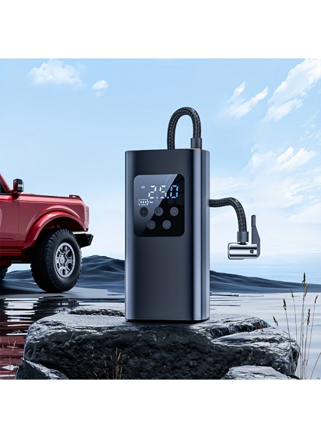 Air Compressor Tire Inflator Car Portable 150 PSI Fast Inflation with LCD [Wireless Strong Power] Electric Tire Pump for Car Tires Suitable for Car Bicycle Motorcycle Ball - Image 3