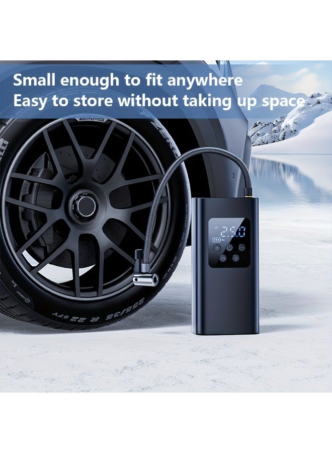 Air Compressor Tire Inflator Car Portable 150 PSI Fast Inflation with LCD [Wireless Strong Power] Electric Tire Pump for Car Tires Suitable for Car Bicycle Motorcycle Ball - Image 5