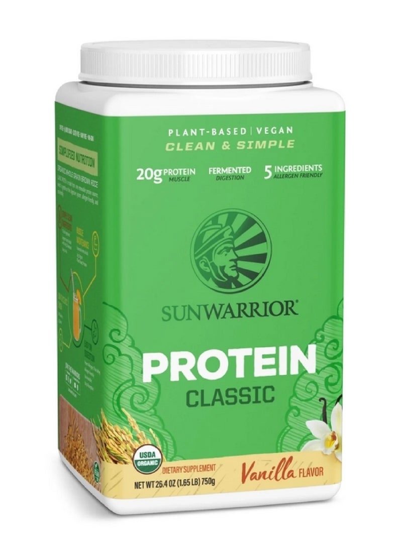 Sunwarrior Protein Classic Vanilla Flavor 750g