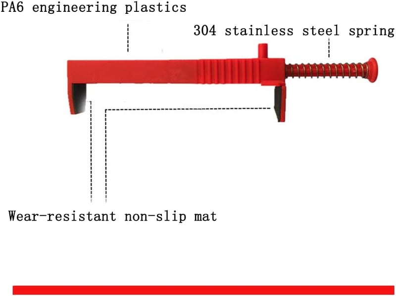Tom tool LXQ 5.9-7.1 Inch Extended Upgrade Brick Line Clips Line Runners Sold in Pairs,Orange - Image 3