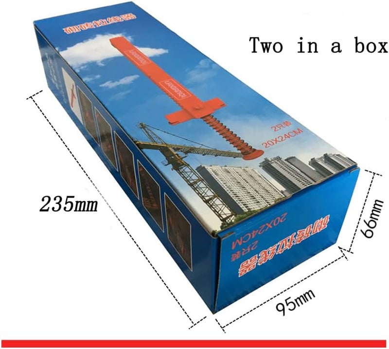 Tom tool LXQ 5.9-7.1 Inch Extended Upgrade Brick Line Clips Line Runners Sold in Pairs,Orange - Image 5