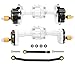 OGUNKE OGRC for FCX24 Portal Axles Front Rear Axles Set with Brass Portal Cover Steering Block for FMS FCX24 Power Wagon Smasher Lemur K5 Blazer FCX18 LC80 Upgrade Parts - Image 2